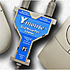 Y-mouse Dual Mouse Adapter with a mouse and trackball
